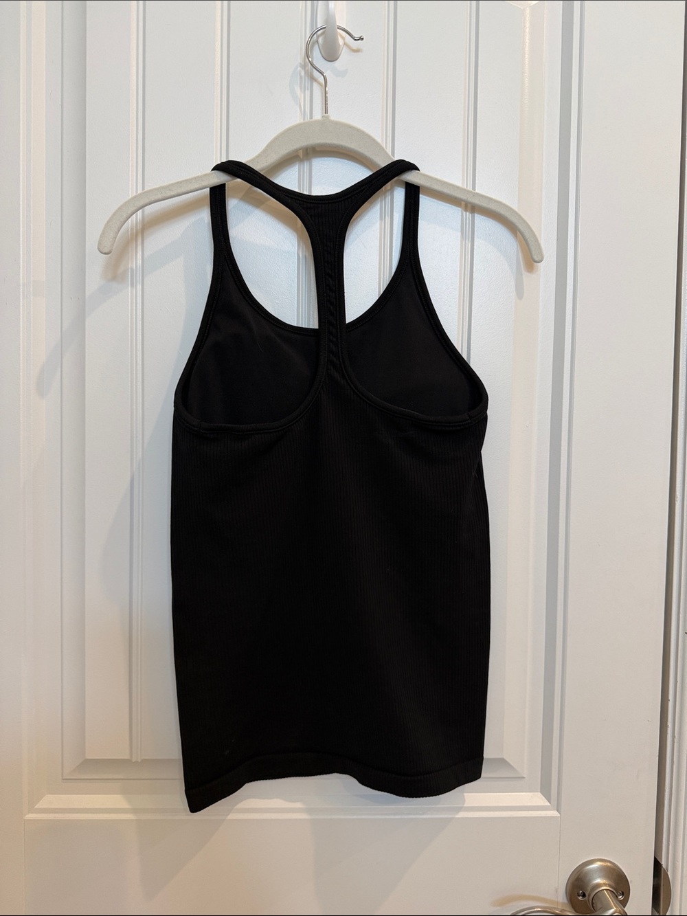 Athleta Black Racerback Ribbed Tank Top - Picture 2 of 3